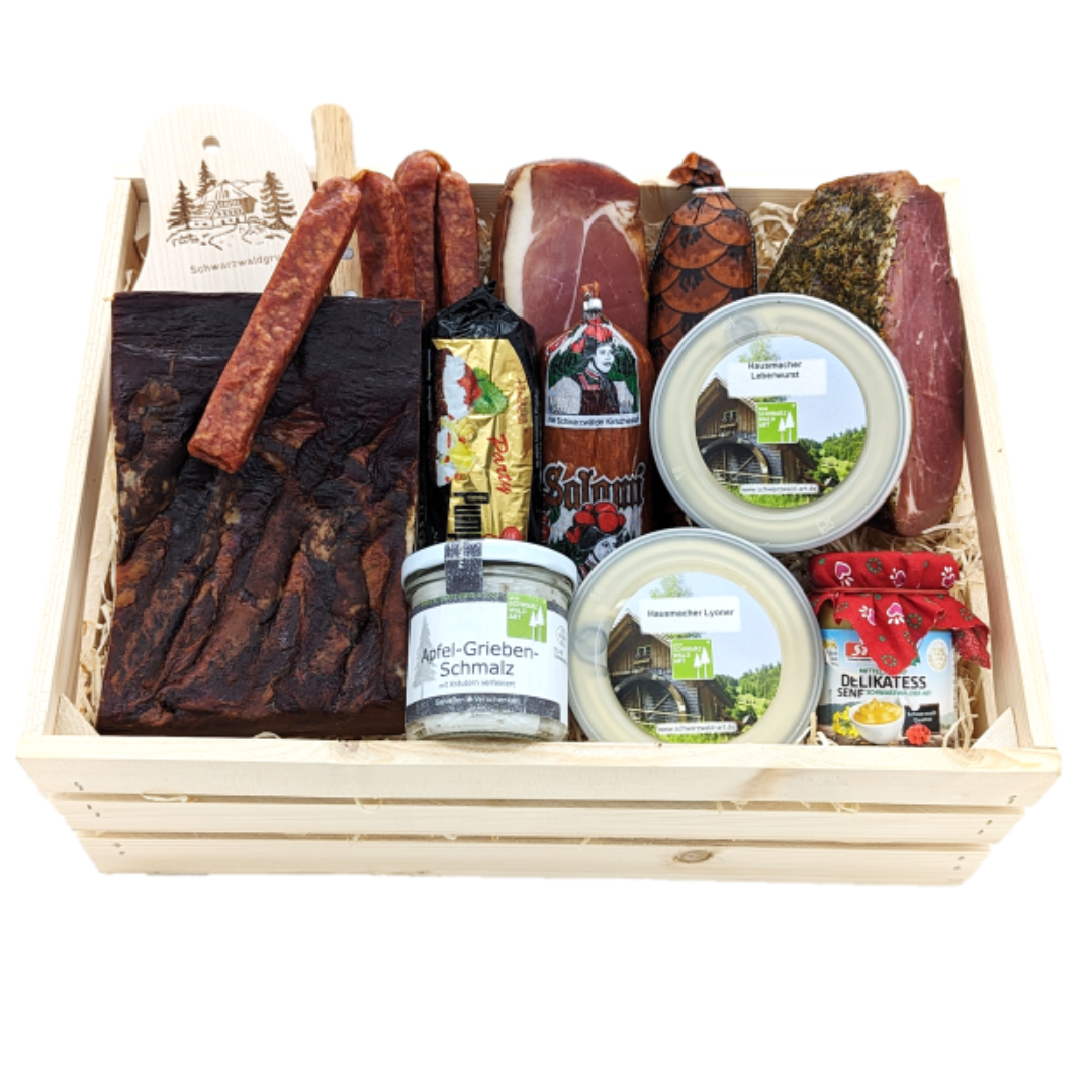 Holzkiste XXL Schwarzwälder Metzgerei