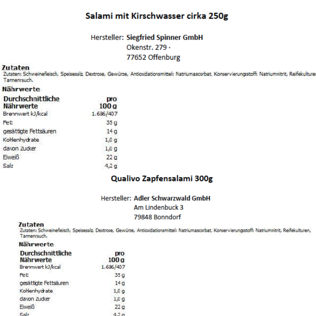 Holzkiste XXL Schwarzwälder Metzgerei