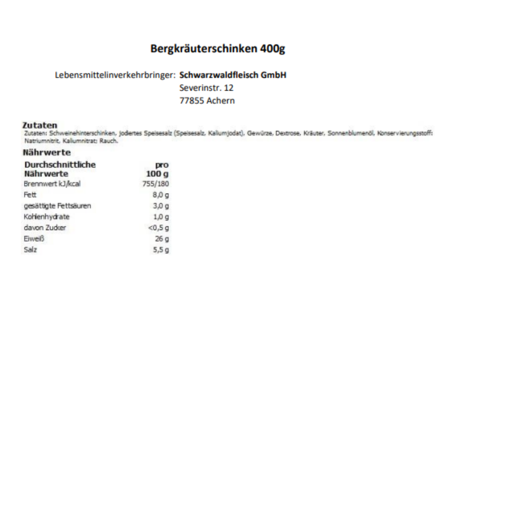Holzkiste XXL Schwarzwälder Metzgerei