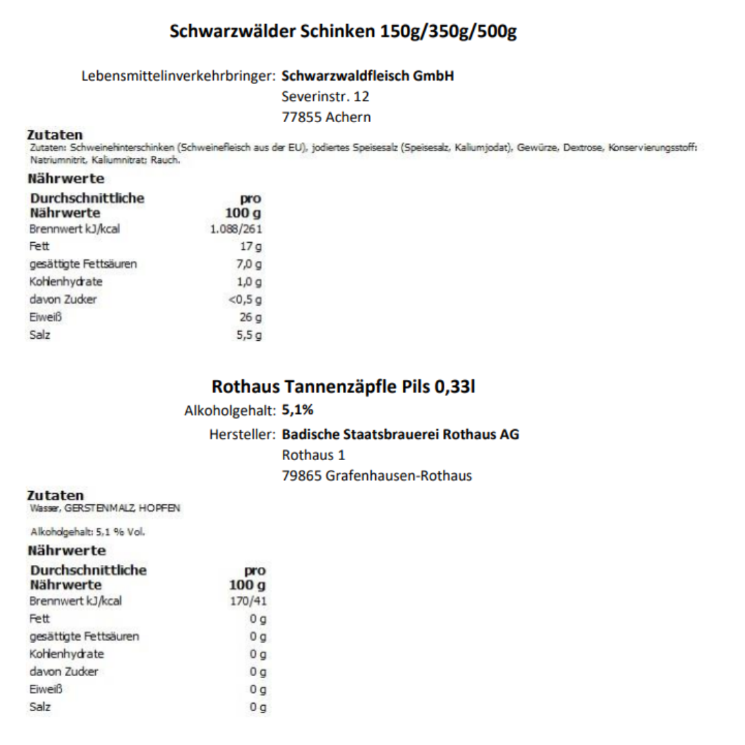 Holzsteige „Schwarzwald Vesper & Tannenzäpfle“