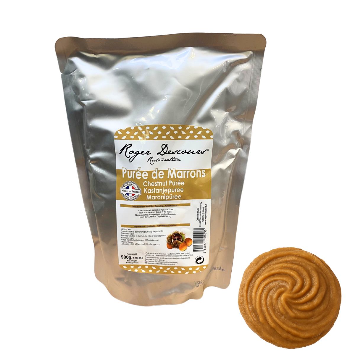 Maronenpüree 900g – Edelkastanien essfertig als Beilage Suppen & Desserts