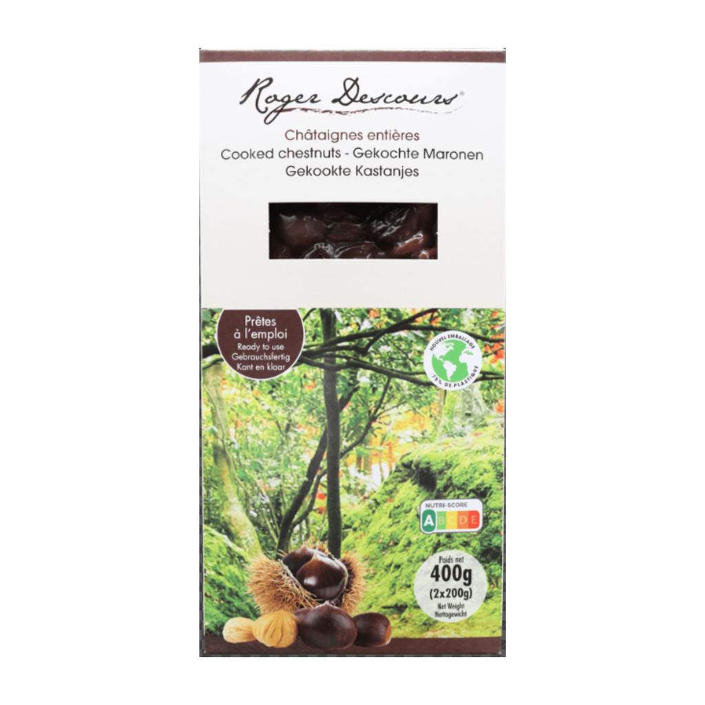 Gekochte und vakuumierte Maronen